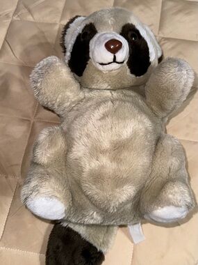 12” VINTAGE 1980 DAEKOR THE POT BELLIES POTBELLY RACCOON STUFFED ANIMAL PLUSH